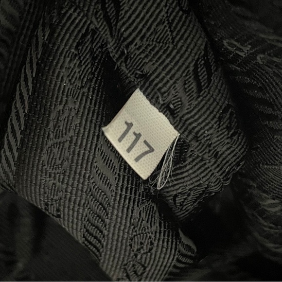 Prada black Tessuto nylon triangle logo front pocket crossbody shoulder bag - Picture 12 of 12